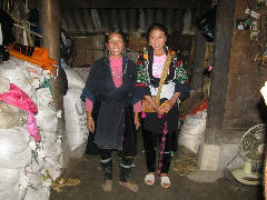 Em, our Hmong guide with her mother