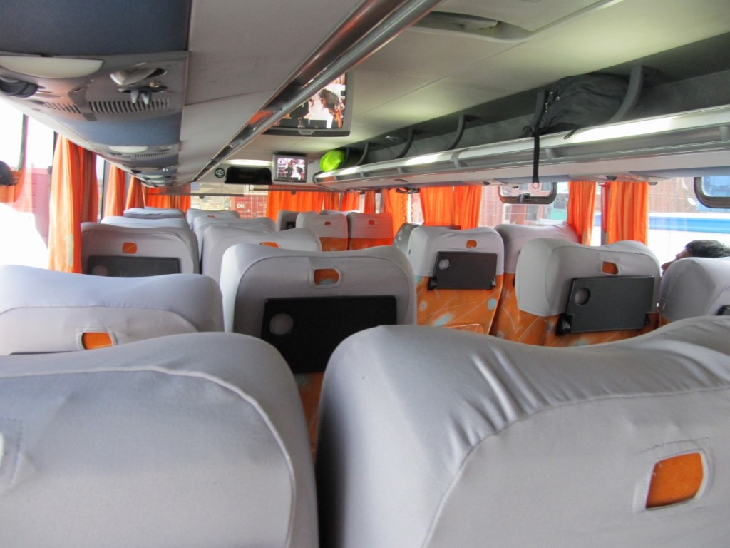 The Oltursa bus had comfortable reclining seats and meal service