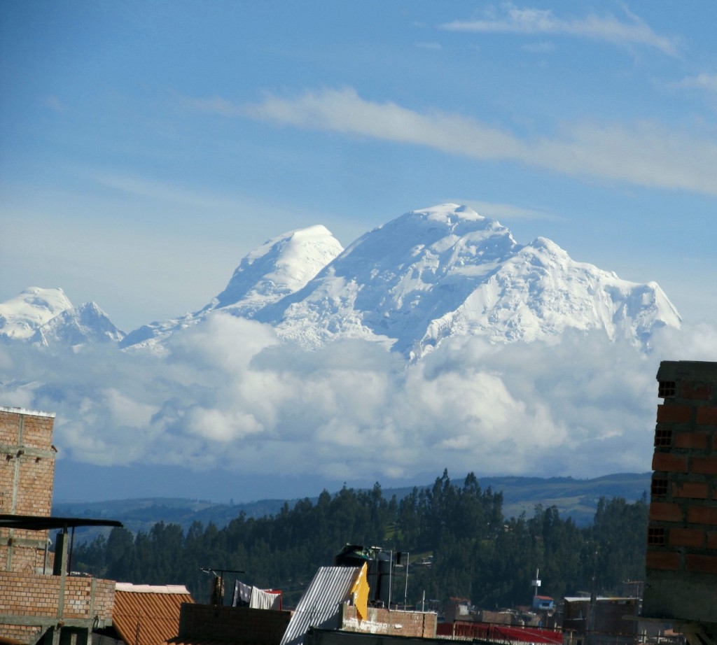 View of Mt. Huascaran from Olaza's Guest House