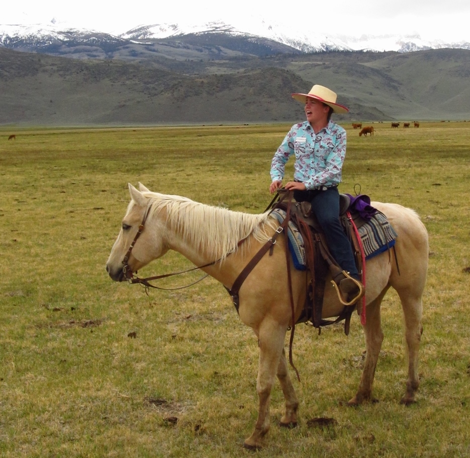 15-year-old Rhiannon is already a polished guide as she easily recites the history of the ranch