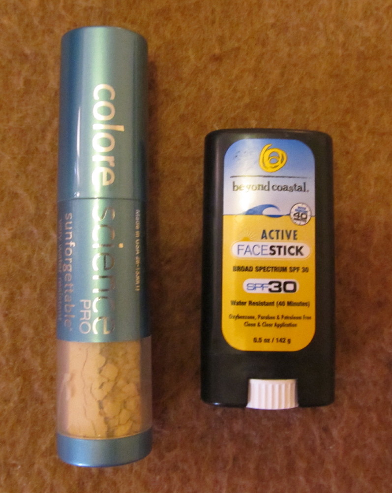 Colorscience Sunforgettable Mineral Sunscreen Brush and Beyond Coastal Face Stick protect my skin from the sun