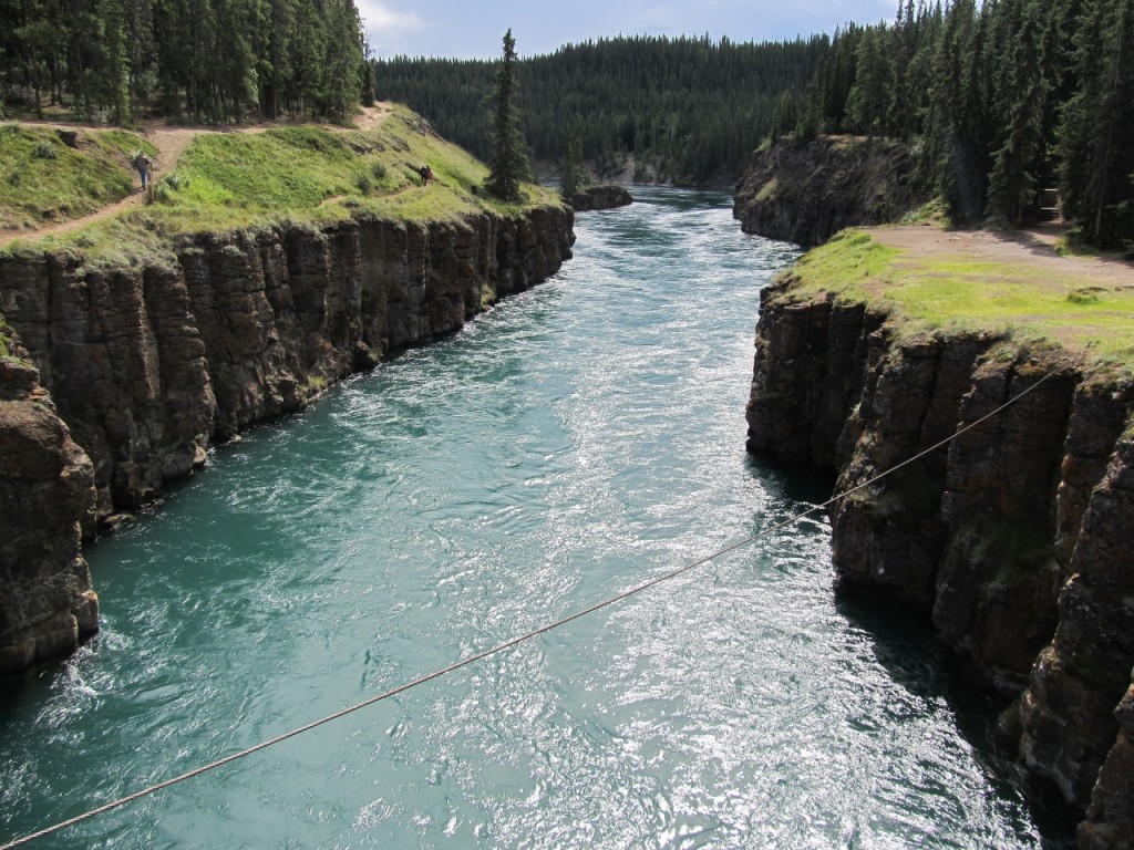 The Whitehorse Rapids have been tamed by a dam
