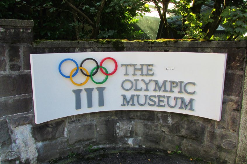 The Olympic Museum sign