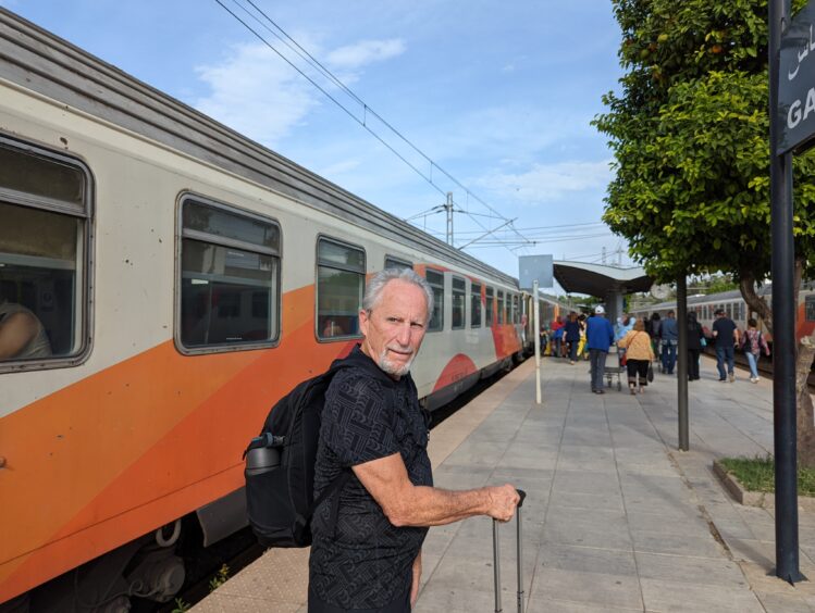 Morocco by train-image of classic train