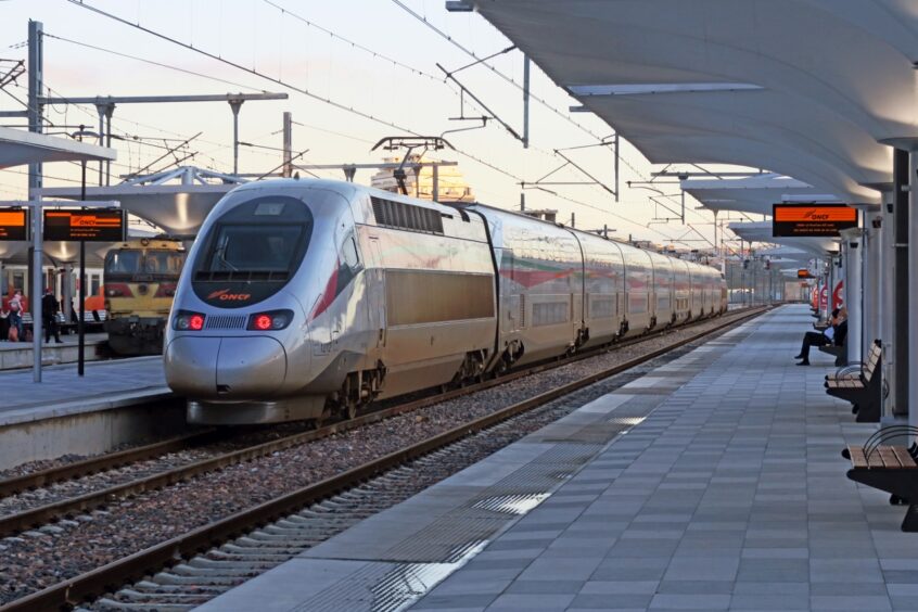 High speed train image