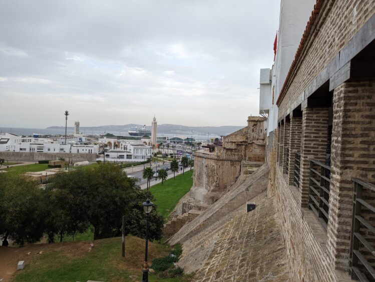 Port and side of Kasbah, Tangier