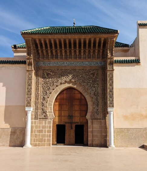 Ornate entrance to a mosque
